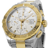 Tag Heuer Aquaracer Automatic White Dial Two Tone Steel Strap Watch for Men - CAY2121.BB0923