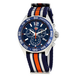 Tag Heuer Formula 1 Quartz Blue Dial Two Tone NATO Strap Watch for Men - WAZ1010.FC8196