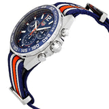 Tag Heuer Formula 1 Chronograph 43mm Dial Biru Jam Tangan NATO Strap untuk Pria - CAZ1014.FC8196