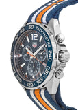 Tag Heuer Formula 1 Chronograph 43mm Dial Biru Jam Tangan NATO Strap untuk Pria - CAZ1014.FC8196