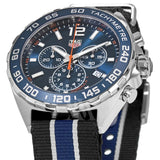 Tag Heuer Formula 1 Chronograph Blue Dial Two Tone NATO Strap Watch for Men - CAZ1014.FC8197