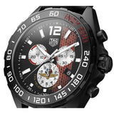 Tag Heuer Formula 1 Indy 500 Edisi Terbatas Chronograph Black Dial Black Rubber Strap Watch untuk Pria - CAZ101AD.FT8024