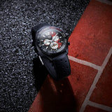 Tag Heuer Formula 1 Indy 500 Edisi Terbatas Chronograph Black Dial Black Rubber Strap Watch untuk Pria - CAZ101AD.FT8024