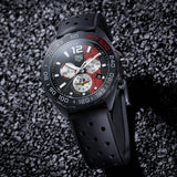 Tag Heuer Formula 1 Indy 500 Edisi Terbatas Chronograph Black Dial Black Rubber Strap Watch untuk Pria - CAZ101AD.FT8024