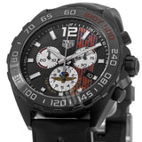 Tag Heuer Formula 1 Indy 500 Edisi Terbatas Chronograph Black Dial Black Rubber Strap Watch untuk Pria - CAZ101AD.FT8024