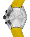 Tag Heuer Formula 1 Chronograph 41mm Yellow Dial Yellow Rubber Strap Watch for Men - CAZ101AM.FT8054