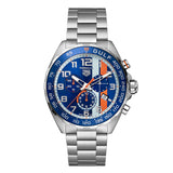 Tag Heuer Formula 1 Gulf Chronograph Blue Dial Silver Steel Strap Watch for Men - CAZ101AT.BA0842