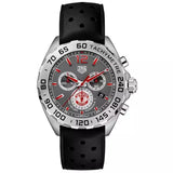 Tag Heuer Formula 1 Manchester United Special Edition Gray Dial Black Silicone Strap Watch untuk Pria - CAZ101M.FT8024
