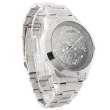 Guess Crush Silver Dial Silver Steel Strap Watch For Women - GW0020L1