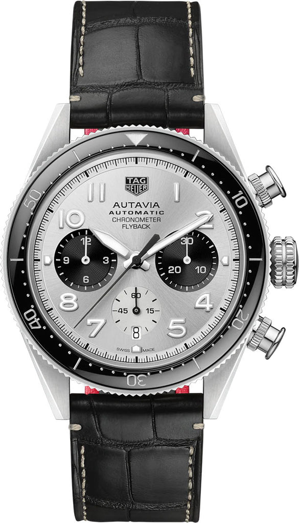 Tag Heuer Autavia Chronometer Flyback Chronograph Silver Dial