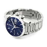 Tag Heuer Carrera Chronograph 41mm Blue Dial Silver Steel Strap Watch for Men - CBK2112.BA0715