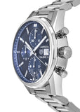 Tag Heuer Carrera Chronograph 41mm Blue Dial Silver Steel Strap Watch for Men - CBK2112.BA0715