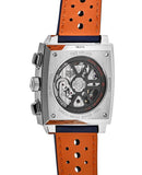 Tag Heuer Monaco Gulf Automatic Chronograph Blue Dial Blue Leather Strap Watch for Men - CBL2115.FC6494