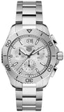 Tag Heuer Aquaracer Professional 200 Date White Dial Silver Steel Strap Watch for Men - CBP1111.BA0627