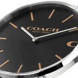 Coach Charles Black Dial Brown Leather Strap Watch for Men - 14602155