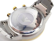 Emporio Armani Renato Chronograph Silver Dial Two Tone Steel Strap Watch For Men - AR11076
