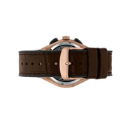 Maserati Triconic Chronograph Grey Dial Brown Leather Strap Watch For Men - R8871639003