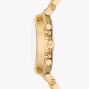 Michael Kors Maren Chronograph Gold Dial Gold Steel Strap Watch for Women - MK7493