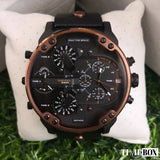 Diesel Mr Daddy 2.0 Chronograph Black Dial Black Steel Strap Watch For Men - DZ7400