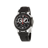 Tissot T Race Chronograph Black Dial Black Rubber Strap Watch for Men - T048.417.27.057.00