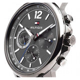 Tommy Hilfiger London Chronograph Grey Dial Grey Mesh Bracelet Watch for Men - 1791530