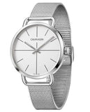 Calvin Klein Even Quartz White Dial Silver Steel Strap Watch for Women - K7B21126