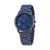 Michael Kors Hartman Quartz Blue Dial Blue Steel Strap Watch For Women - MK3509