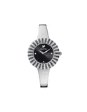 Swarovski Crystal Rose Black Dial Silver Steel Strap Watch for Women - 5484076