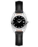Longines Equestrian Quartz Diamond Black Dial Watch Wanita - L6.136.4.57.0