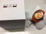 Gucci Sync XXL Quartz Orange Dial Orange Rubber Strap Unisex Watch - YA137108