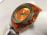 Gucci Sync XXL Quartz Orange Dial Orange Rubber Strap Unisex Watch - YA137108