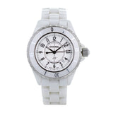 Chanel J12 Ceramic White Dial White Steel Strap Watch for Women - J12 H0968