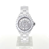 Chanel J12 Diamonds Quartz Ceramic White Dial White Steel Strap Watch for Women - J12 H2422