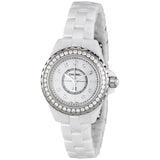 Chanel J12 Diamonds Quartz White Dial White Steel Strap Watch for Women - J12 H2572