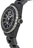 Chanel J12 Quartz Ceramic Black Dial Black Steel Strap Watch for Women - J12 H0682