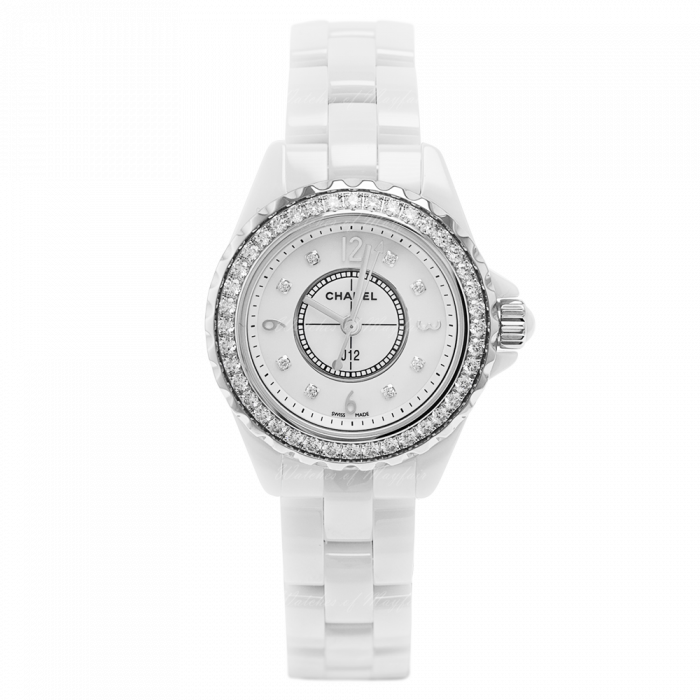 Chanel H5702 J12 Automatic Diamond Black Dial Ladies Watch