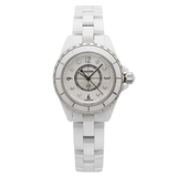 Chanel J12 Diamonds Quartz Mother of Pearl White Dial White Steel Strap Watch for Women - J12 H2570