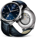 Tissot Chemin Des Tourelles Powermatic 80 Blue Dial Blue Leather Strap Watch for Men - T099.407.16.048.00