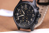 Tissot Chrono XL Quartz Black Dial Brown Leather Strap Watch For Men - T116.617.36.052.03