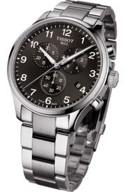Tissot Chrono XL Quartz Asian Games Edition Black Dial Silver Steel Strap Watch For Men -  T116.617.11.057.02