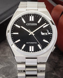 Citizen Tsuyosa Automatic Black Dial Silver Steel Strap Watch For Men - NJ0150-81E