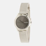 Calvin Klein Minimal Grey Dial Silver Mesh Bracelet Watch for Women - K3M231Y3