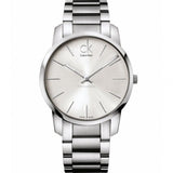 Calvin Klein City Silver Dial Silver Steel Strap Watch for Men - K2G21126