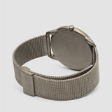 Calvin Klein Minimal Grey Dial Grey Mesh Bracelet Watch for Men - K3M517P4