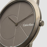 Calvin Klein Minimal Grey Dial Grey Mesh Bracelet Watch for Men - K3M517P4