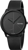 Calvin Klein Minimal Grey Dial Grey Mesh Bracelet Watch for Men - K3M517P4