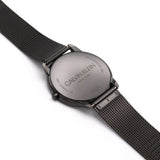 Calvin Klein Minimal Black Dial Black Mesh Bracelet Watch for Men - K3M21421