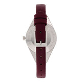 Calvin Klein Rebel Blue Maroon Dial Maroon Leather Strap Watch for Women - K8P231UN