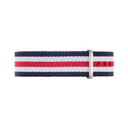 Daniel Wellington Classic Canterbury White Dial Two Tone NATO Strap Watch For Women - DW00100051