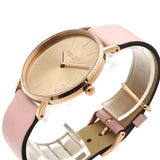 Coach Delancey Gold Dial Pink Leather Strap Watch for Women - 14503332